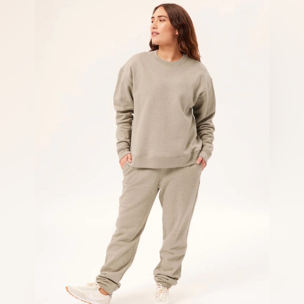 Girlfriend Collective Porcini Heather 50/50 Classic Jogger